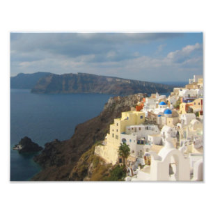 Impression Photo Santorini pendant l'après-midi Sun