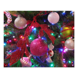 Impression Photo Sapin de Noël multicolore Fêtes de fin d'année