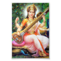 Saraswati Imprimer (4 po x 6 po) - Version 1