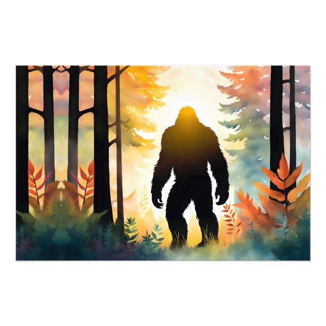 Impression Photo Sasquatch d'automne Paysage coloré (Devant)