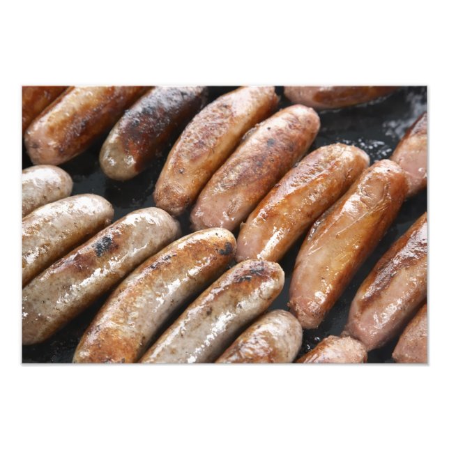 Impression Photo Saucisses au barbecue (Devant)