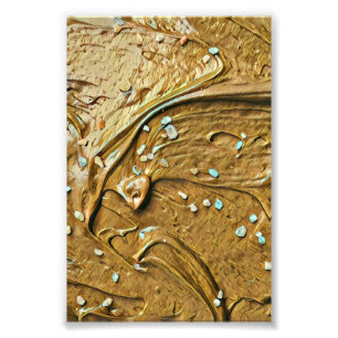 Impression Photo Saupoudrer de gâteau de crème glacée au chocolat f