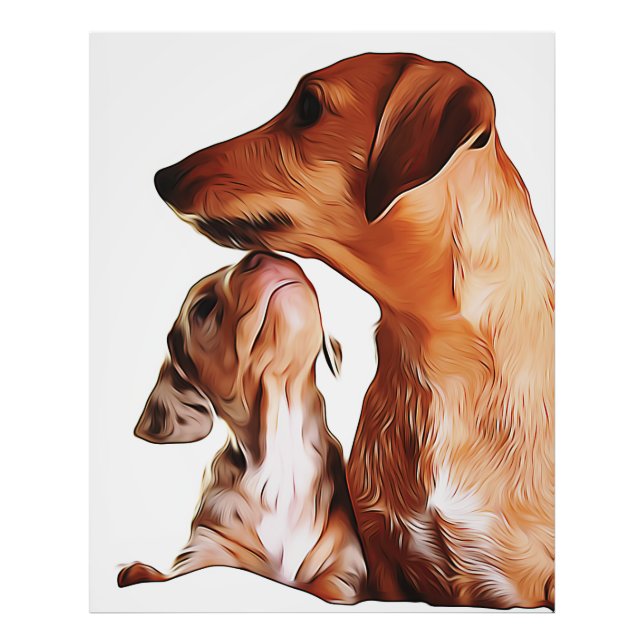 Impression Photo Sausage Dog Puppies 7 Weeks Dachshund Birthday Pos (Devant)