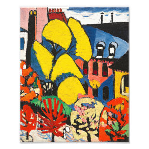 Impression Photo Sayen - Arbres, peinture colorée,