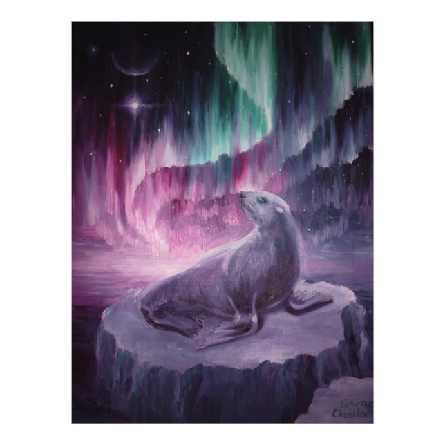 Impression Photo Sceau solitaire triste (Devant)