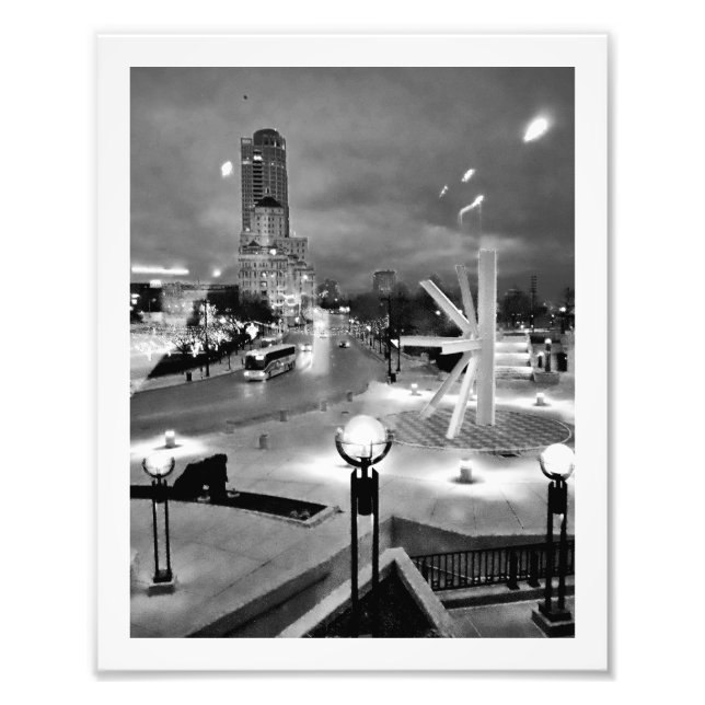 Impression Photo Scène du centre de Milwaukee (Devant)