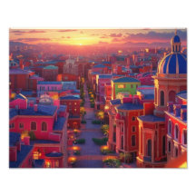Scène du coucher de soleil en Méditerranée : Art u
