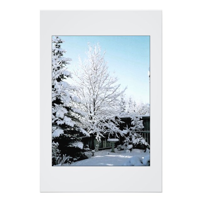 Impression Photo scène hivernale (Devant)