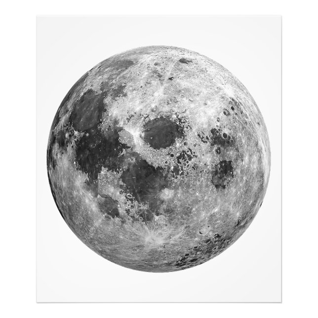 Impression Photo Science de l'astronomie spatiale de la Pleine lune (Devant)