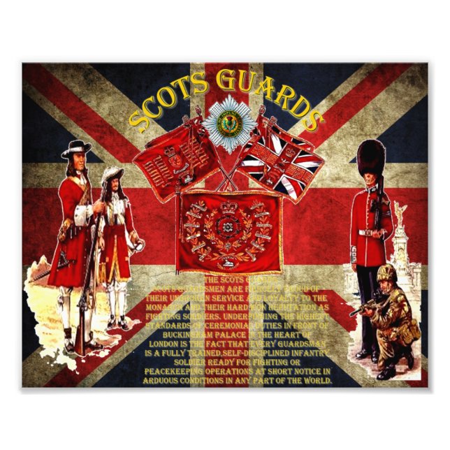 Impression Photo Scots Guards 1642 aujourd'hui Photo. (Devant)