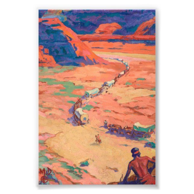 Impression Photo Scouter les intrus par Maynard Dixon (Devant)