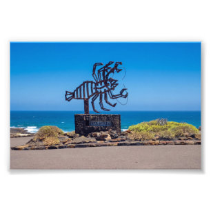 Impression Photo Sculpture de homard de César Manrique, Jameos del