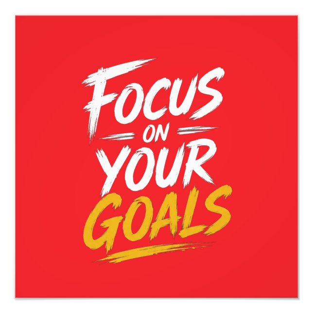 Impression Photo Se concentrer sur vos objectifs Motivationnel (Devant)