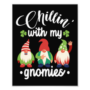 Impression Photo Se détendre avec mes gnomes drôle de jour de la Sa