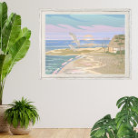 Impression Photo Sea Ocean Beach Art<br><div class="desc">Venez vous promener dans la sérénité de la côte d'une journée d'été avec cette affiche d'art, capturant l'essence d'une scène de plage tranquille. Les teintes pastel douces, bleues, roses, violettes, brunes et crèmes, évoquent l'aura apaisante d'un coucher de soleil ou d'un lever de soleil côtier, où le surf doux de...</div>