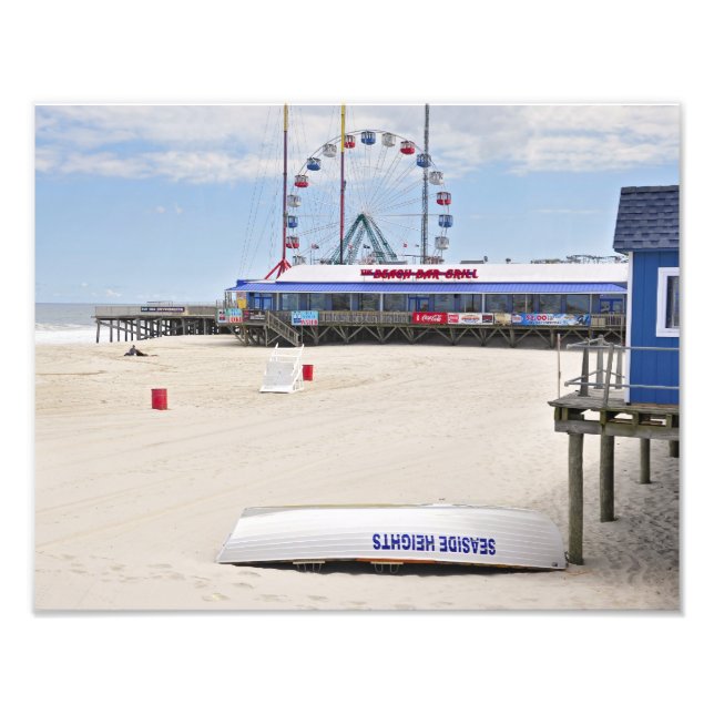 Impression Photo Seaside Heights, NJ. Beach (Devant)