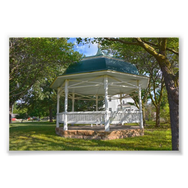 Impression Photo Seelye House Gazebo, Abilene, Kansas (Devant)