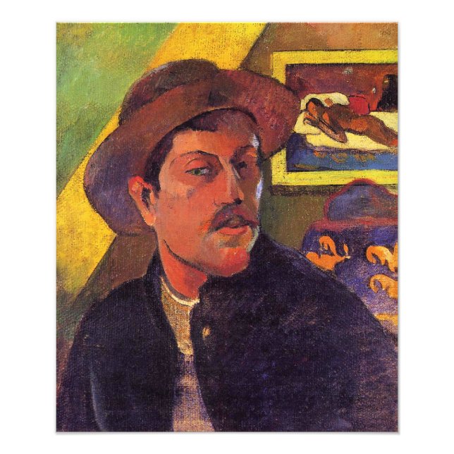 Impression Photo Self-Portrait in a Hat, Paul Gauguin, (Devant)