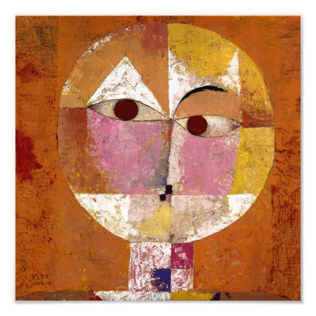 Impression Photo Senecio (Baldgreis) (1922) de Paul Klee	 (Devant)