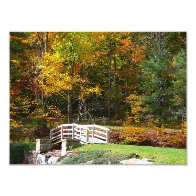Impression Photo Sept Sources Pont D'Automne I Paysage D'Automne (Devant)