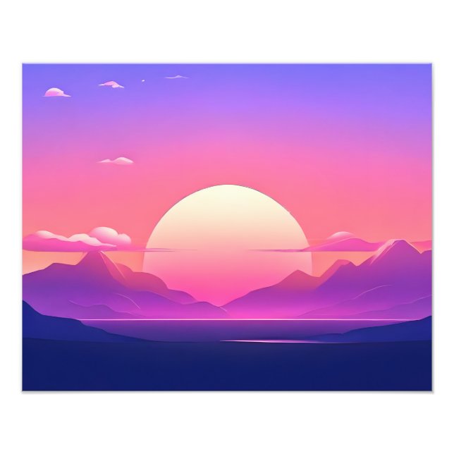 Impression Photo Serene Sunset Dreamscape (Devant)