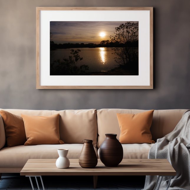 Impression Photo Sérénité d'or : l'avènement d'un coucher de soleil (Créateur téléchargé)