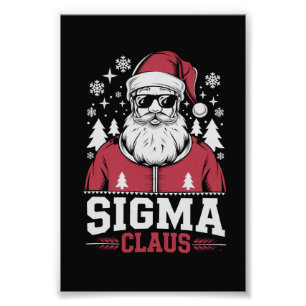 Impression Photo Sigma Claus Cool Père Noël Noël Rizz Rizzler Mème
