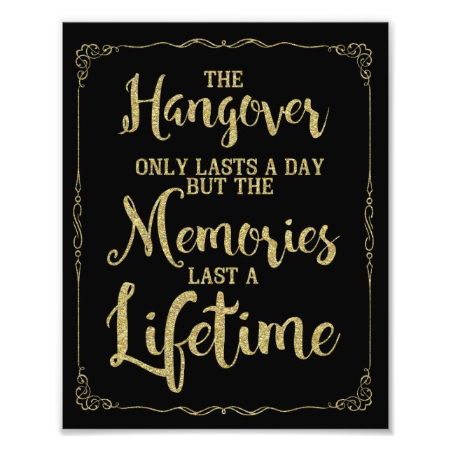 Impression Photo signe de la fête de la gueule de bois, signe maria (Devant)