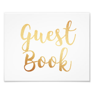 Impression Photo Signe de livre d'or invité. Affiche de mariage. Ef