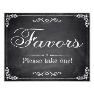 Impression Photo Signes mariages - tableau de bord - Faveurs -