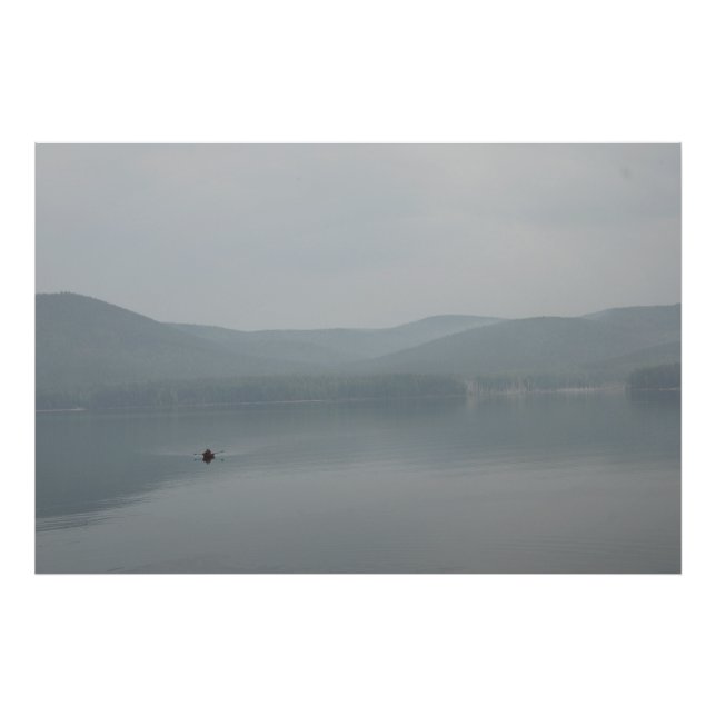 Impression Photo Silence minimale du lac (Devant)