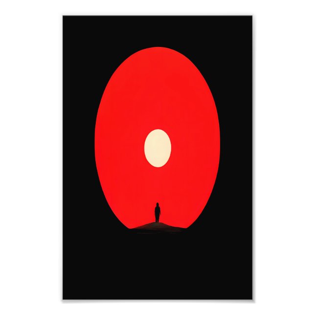 Impression Photo Silhouette Abstraite minimaliste (Devant)