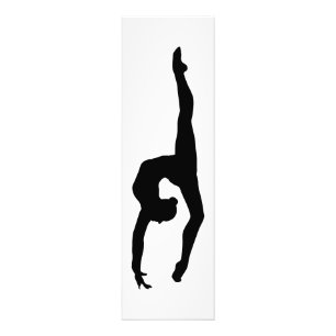 Impression Photo Silhouette de gymnastique rythmique