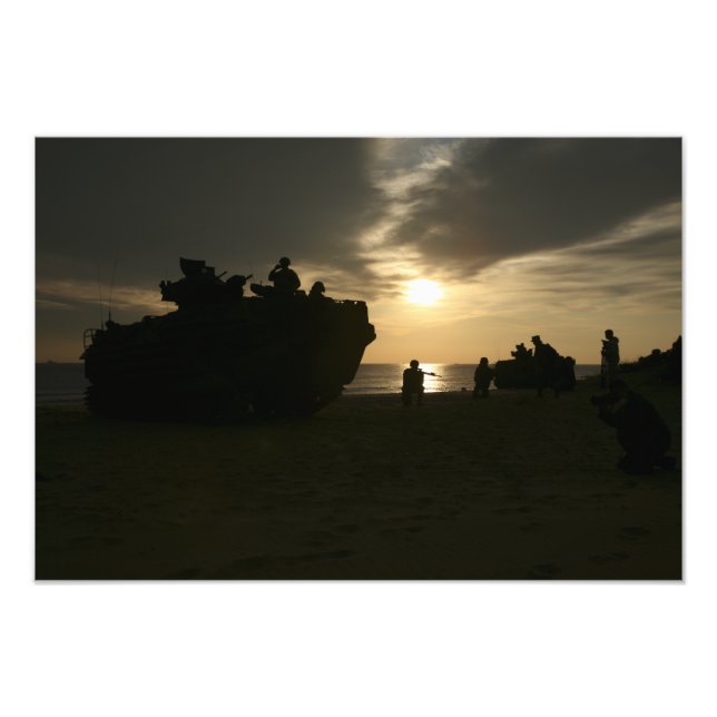 Impression Photo Silhouette des Marines (Devant)