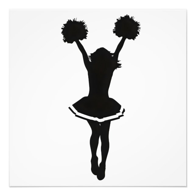 Impression Photo Silhouette pom-pom girl (Devant)