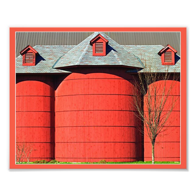 Impression Photo Silos rouges (Devant)