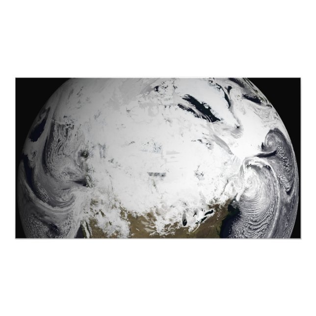 Impression Photo Simulation de nuage d'une seule journée (Devant)