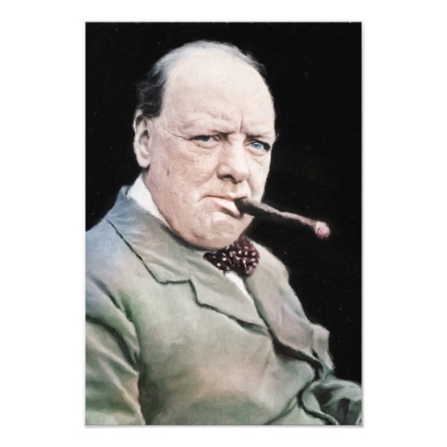 Impression Photo Sir Winston Churchill (Devant)