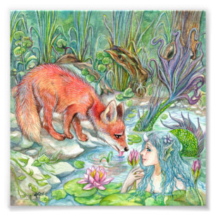 Impression Photo Sirène et Fox