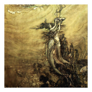 Impression Photo « Sirènes du Rhin » par Arthur Rackham
