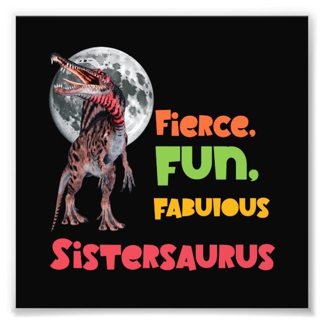 Impression Photo Sistersaurus Équipe de dinosaures sœurs appariées  (Devant)