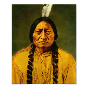 Impression Photo Sitting Bull Amérindien
