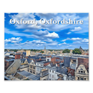 Impression Photo Skyline de la peinture historique Oxford