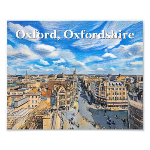 Impression Photo Skyline de l'art historique Oxford Pencil