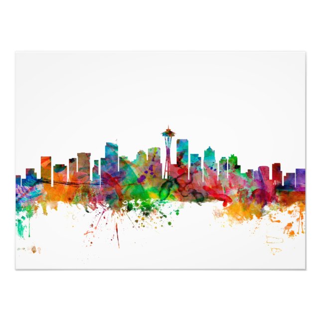 Impression Photo Skyline de Seattle (Devant)