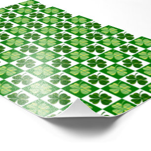 Impression Photo SlipperyJoe's Green four-leaf clovers Saint Patric