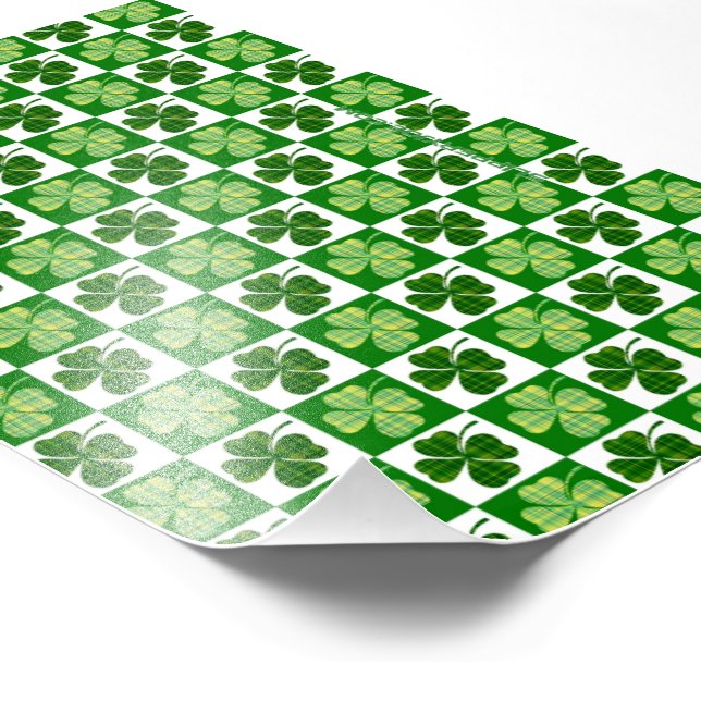 Impression Photo SlipperyJoe's Green four-leaf clovers Saint Patric (Coin)
