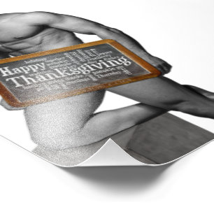 Impression Photo SlipperyJoe's Thanksgiving man hot six pack abs un