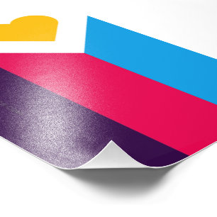 Impression Photo SlipperyJoe's Tricolor Polyamory Pride Drapeau gay