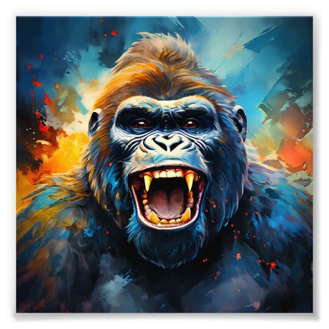 Impression Photo Smiling gorilla (Devant)